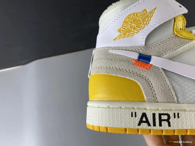 Yellow-Cone AQ0818-149 Jordan Powder Dark Air x NRG White 1 Off-White 0720